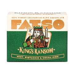 Fatso Chocolate - King’s Ransom Mint, Pistachio & Cocoa Nibs 40g