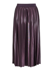 Vila Nitban Pleat Skirt - Plum Perfect