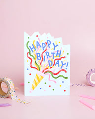 Ricicle Cards Party Popper Birthday Card