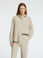 Selected Femme Dina Long Sleeve Shirt - Island Fossil