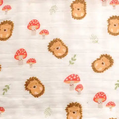 Ziggle Baby Muslin Square Set - Hedgehog