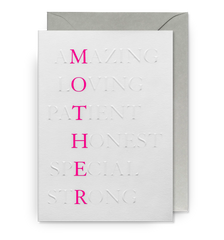 Lagom Design - Amazing, Loving, Patient Mother’s Day Card