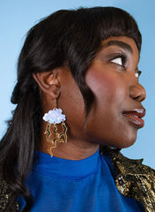 Tatty Devine Thunderstorm Cloud Earrings