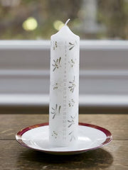 Talking Tables - Mistletoe Advent Pillar Candle