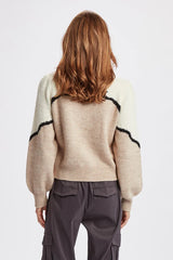 Numph Numaren Pullover - Sesame Melange