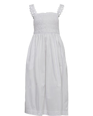 Numph Nufia Strap Dress Bright White