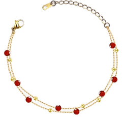 Moments Luna Red Crystal  Bracelet
