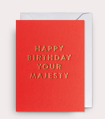 Lagom Design - Happy Birthday Your Majesty Mini Card