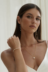 Estella Bartlett Pearl Faceted Amelia Bracelet