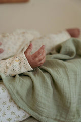 The Little Dutch Swaddle Sage - 120cm x 120cm