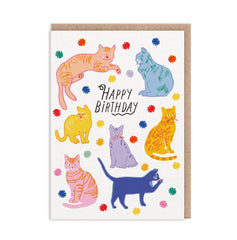 Ohh Deer - Cats Happy Birthday Card