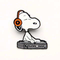 Magpie Gifts - Peanuts Music is Life Enamel Pin - DJ