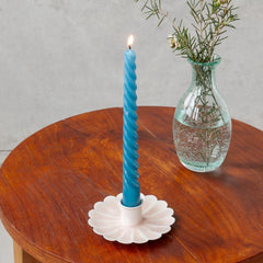 Rex London - Enamel Flat Flower Candle Holder Pink