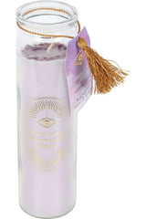 Blackberry Tube Candle With Amethyst Crystal