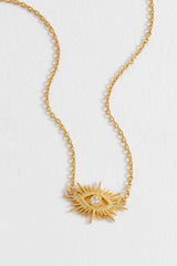 Estella Bartlett Evil Eye Star Burst Necklace