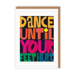 Ohh Deer - Dance Until Your Feet Hurt Greeting Card