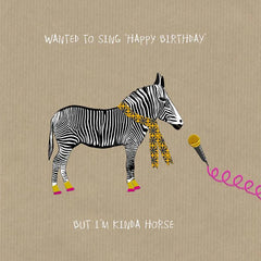 Sally Scaffardi Kinda Horse Birthday Card