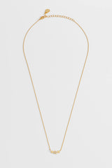 Estella Bartlett Merry Christmas Trio Star Necklace - Gold Plated