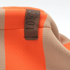 Emma Clutch Bag - Taupe/Orange Stripe