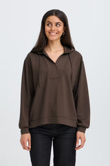 Fransa Aurora Sweatshirt - Hot Fudge