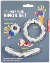 Kikkerland Acupressure Rings Set