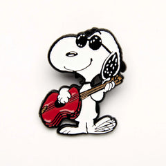 Magpie Gifts - Peanuts Music is Life Enamel Pin - Guitar