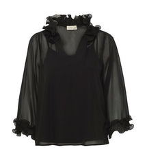 Fransa Lee Blouse - Black