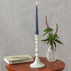 Rex London - Enamel Candlestick Light Grey