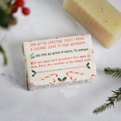 Paper Planes - Peppermint Candy Cane Christmas Soap Bar