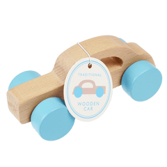 Rex Wooden Push Along Toy - Car