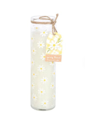 White Daisy Tube Candle