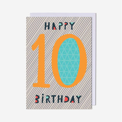 Pigment Happy 10 Birthday Card