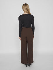 Vila Clua Wide Pants - Coffee Bean