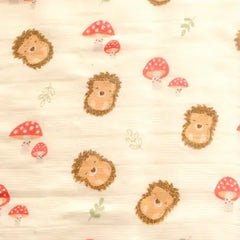 Ziggle Baby Muslin Square Set - Hedgehog