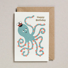 Petra Boase Happy Birthday Octopus Card