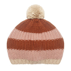 Rockahula Cosy Striped Knitted Beret Pink 3-6 Years