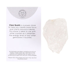 The Mindful Frog Clear Quartz Healing Rough Crystal