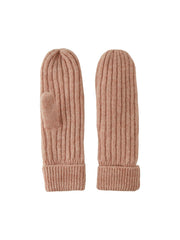Pieces Jeslin Wool Mittens - Rose Cloud