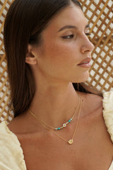Estella Bartlett Turquoise Beaded Flower Necklace