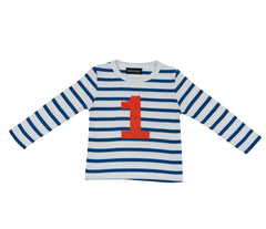 Bob & Blossom - French Blue & White Striped Size 1 Years