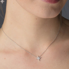 Scream Pretty - Silver Starburst Necklace With Slider Clasp