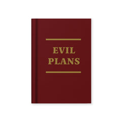 Ohh Deer Evil Plans A7 Fabric Hardback Notebook