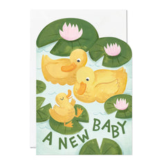 Ricicle Cards Duckling Baby New Baby Card