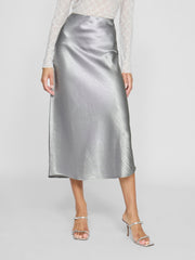 Vila Dinne Silver Midi Skirt