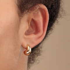 Scream Pretty - Gold Teardrop Stud Earrings