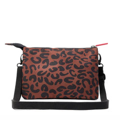 Roka Carnaby Canvas Crossbody Bag - Leopard Print