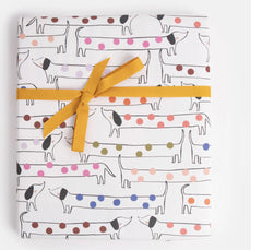 Caroline Gardner Spotty Sausage Dogs Wrapping Paper