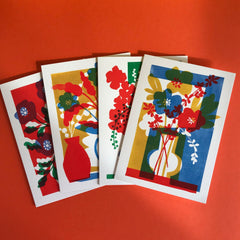 Pressed And Folded Flora 3 Greeting Card