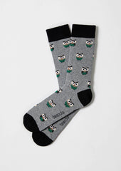 BeSocks - BeOwl Grey Socks