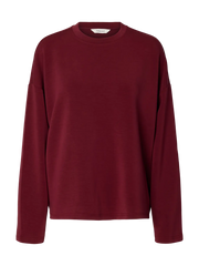 Selected Women Oversized Tenny Top - Tawny Port